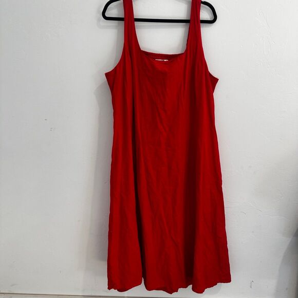 Anthropologie Dresses & Skirts - Anthropologie Léa Red Smocked Midi Dress